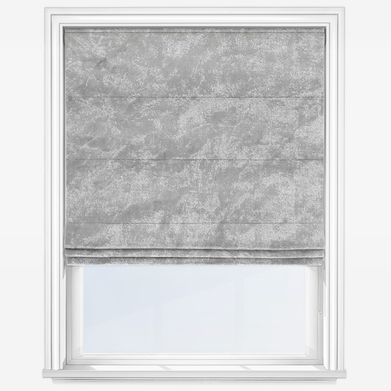 Versailles Silver Roman Blind